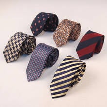 Fashion Paisley Plaid Jacquard Woven Silk Mens Ties Neck Tie 6cm Striped Necktie for Men Business Wedding Formal Gravata Ties 2024 - buy cheap