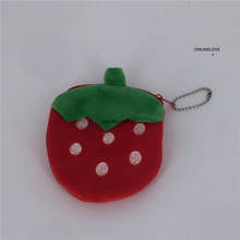 Cute Strawberry etc.- fruit 11CM Lady Girl's Pocket Coin BAG Wallet Pouch , Mini Hand Key Pouch Wallet BAG 2024 - buy cheap