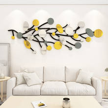 Nordic mirror sticker Self-adhesive living room sofa TV background wall decoration Acrylic 3D Wall Sticker custom 2024 - buy cheap