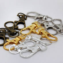 10p 36mm Gold Silver Key Ring Bag Key Fob Ring Keyring Swivel Trigger Clip Lobster Clasp Hook for Keychain Making lanyard Buckle 2024 - buy cheap