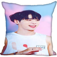 Fundas de almohada de seda cuadradas personalizadas, estampado Kpop SHINee Kim Jonghyun, 40x40, 45x45, 50x50, 60x60 2024 - compra barato