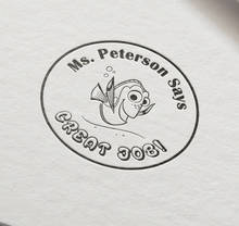 1984-el pez gran trabajo, sello personalizado con nombre, maestro, holandés 2024 - compra barato