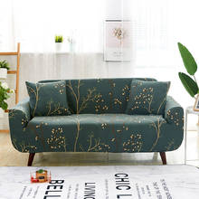 Capa de sofá com estampa de flores, capa protetora de sofá, poltronas, móveis, tecido elástico 2024 - compre barato