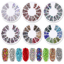 Mixed Color Rhinestones for Nails Nail Stone AB Color Rhinestone Irregular Beads Manicure Crystals In Wheel Nail Art Decorations 2024 - buy cheap