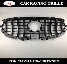 Auto grade de malha dianteira apto para mazda CX-5 cx5 auto 2017 2018 máscara exterior guarnições cobre pára abs modificado grill grills 2024 - compre barato