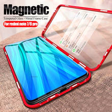 Magnetic case For xiaomi redmi note 8 pro Double Sided tempered Glass cover on xiomi xaomi redmi note 7 Metal Absorption coque 2024 - buy cheap