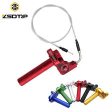 ZSDTRP For ACERB 22mm Aluminum Handlebar CNC Quick Throttle Grip Twister + Elbow Cable For CRF50 70 110 IRBIS 125 250 Motorcycle 2024 - buy cheap
