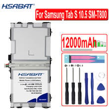 HSABAT 12000mAh EB-BT800FBU EB-BT800FBC Battery for Samsung GALAXY Tab S 10.5 SM-T800 SM-T801 T805C SM-T805 T807 T800 T801 2024 - buy cheap