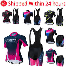 teleyi  Team Cycling Jersey Set Women Summer Bike Clothes MTB Ropa Ciclismo Bicycle Uniforme Maillot Quick Dry 5D Pad 2024 - buy cheap