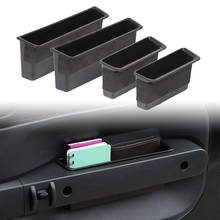 4Pcs Black Auto Side Door Grab Handle Storage Box Organizer for 2007 2008 2009 2010 Jeep Wrangler JK JKU Accessories 2024 - buy cheap