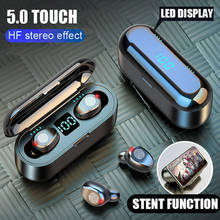 Bluetooth V5.0 Наушники Mini Smart Touch TWS беспроводные наушники стерео спортивные наушники с зарядным устройством 2000 мАч 2024 - купить недорого