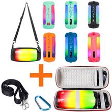 Newest Silicone Case Cover Skin With Strap Carabiner + Hard EVA Zipper Bags for JBL Pulse 4 Portable Wireless Bluetooth Speaker 2024 - buy cheap