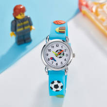 Relógio de pulso infantil de silicone, relógio de pulso quartzo com desenho animado 3d para meninos e meninas 2024 - compre barato