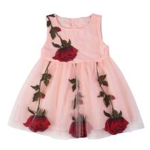 Vestidos de verão para meninas recém-nascidas, vestido branco de verão, vestido de bebê, vestido floral bordado, roupas de princesa de 1 2 anos 2024 - compre barato