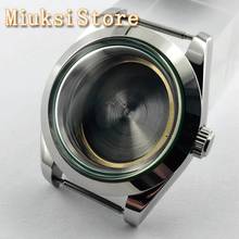 40mm sterile silver watch case fit ETA 2836, Miyota 821A 8215 82 series, NH35 36, Mingzhu DG 2813 3804 movement 2024 - buy cheap