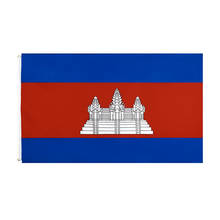 60X90/90X150CM Kampuchea Cambodia Flag 2024 - buy cheap