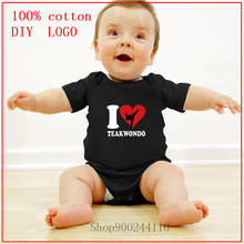 Ropa de bebé 2020 algodón, Bodysuits, ropa de bebé, I love Teakwondo, 100% 2024 - compra barato
