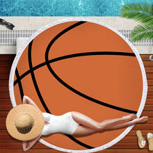 Football Volleyball Basketball Printing Mat Beach Towel Sport Yoga Blanket Swimming Bath Towel 2024 - buy cheap
