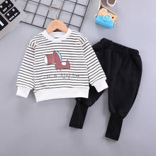 IENENS Baby Clothes Sets Boy Casual Cartoon Suit Outfits 1-4 Years Child Long Sleeve T-shirt + Pants Suit Spring Outing Wear 2024 - buy cheap