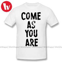 Kurt Cobain T Shirt Come As You Are Letter Print T-Shirt Men T Shirts Cotton Male Summer Short Sleeve Casual Music Tee Shirt 2024 - buy cheap