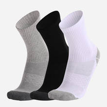 3 Pairs Running Socks Men's Multi Performance Athletic Socks Black-Color Cotton No Sweat Walking Jogging Trekking Sock 2024 - buy cheap