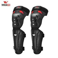 WOSAWE Reflective Motorcycle Knee Pad Adjustable Guards Racing Off-Road Protective Kneepad Motocross Brace Protector Men Women 2024 - buy cheap