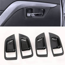 For Mitsubishi Pajero Sport 2020 4PCS Carbon Fiber ABS Car Door Handle Bowl Protector Cover Trim Moldings Car Styling 2024 - buy cheap