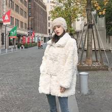 Jacket Women Faux Fur Coat Lamb Wool Coat For Women Autumn And Winter Imitation Fur Veste Femme 2024 - buy cheap