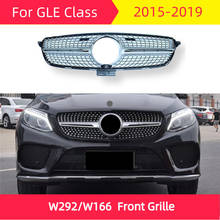 Rejilla delantera de diamante para coche, accesorio para Mercedes W292 W166 SUV GLE clase 2015-2019 GLE300 GLE400 GLE450 GLE Coupe ABS sport, parrilla delantera 2024 - compra barato