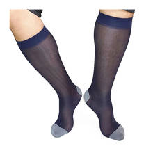 Meias de seda transparentes para homens, meias masculinas transparentes confortáveis de nylon e mangueira alta 2024 - compre barato