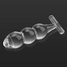 G-spot massageador de próstata contas anais butt plug anal sexo brinquedos para mulher masculino produtos eróticos cristal vibradores de vidro 2024 - compre barato