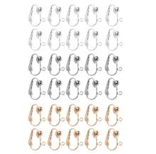 10Pcs Clip-on Brinco Conversor com Easy Open Loop Não Furar Orelha Fazer Jóias 2024 - compre barato