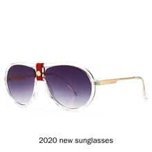 Oversized Round Sunglasses Women Brand Designer Sunglases Woman Sun Glasses Fashion Summer Men Clear Pilot Sunglasses UV400 NX 2024 - buy cheap