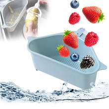Triangular Kitchen Sink Strainer Vegetable Fruit Drainer Basket Filter Sink Organizer with Suction Cup Kitchen Organizer 2024 - buy cheap