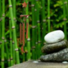 Handmade Bamboo Wind Chime Star Moon Windchime Wind Bell for Yard Garden Decors 2024 - buy cheap