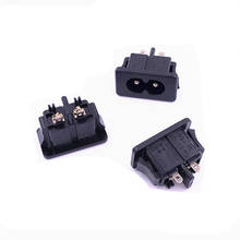 20PCS AC 250V 2.5A IEC320 C8 Male 2 Pins  Power Inlet Socket Panel Embedded 2024 - buy cheap