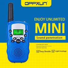 OPPXUN-Mini walkie-talkie T388 para niños, estación de Radio Ham portátil, 22 canales, 0,5 W, Cb, UHF, auriculares, transceptor, regalo de Navidad, 2 uds. 2024 - compra barato