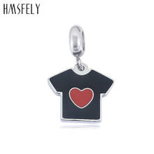 HMSFELY 316L Stainless Steel Lovely Clothers Pendant For DIY Charms Bracelets Necklace Jewelry Making Accessories Tags 4pcs 2024 - buy cheap
