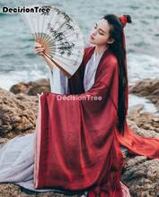 2022 hanfu dress women traditional chinese clothes big sleeve dress solid chinese ancient clothes chinese folk dance outfit 2024 - buy cheap