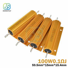 100W 0.1~100K Aluminum Power Metal Shell Case Wirewound Resistor 0.1 0.5 1 1.5 2 3 4 5 6 8 10 12 15 20 22 30 33 50 100 1K ohm 2024 - buy cheap