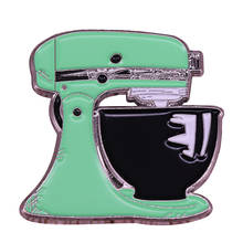 Mezclador de pie verde menta, alfiler esmaltado, dispositivo de cocina Retro, regalo para cocinero, panadero 2024 - compra barato