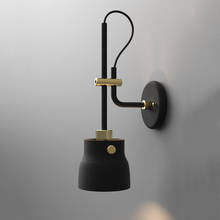 Luminária de parede noturna para leitura, lâmpada industrial ajustável de 100-240v, braços longos e nórdicos 2024 - compre barato