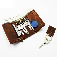 Genuine Leather Key Bag Unisex Key Purse Multifunction Organizer Wallet Men Key Holder Housekeeper Small Key Case Keys Pouch 2024 - buy cheap
