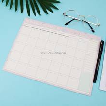 Wholesale dropshipping   Monthly Paper Pad 20 Sheets DIY Planner Desk Agenda Gift School Office Supplies 2024 - buy cheap