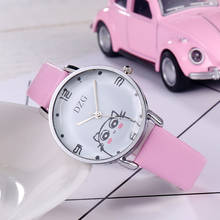 Reloj de pulsera de cuero para mujer, cronógrafo Digital pequeño y moderno, de cuarzo, Estilo Vintage, color rosa 2024 - compra barato