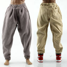 In Stock 1/6 Soldier Figure Pants Hip-hop Loose Casual Turnip Pants Black Warm Gray Light Khaki Clothes for 12 Male Body 2024 - buy cheap