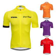 STRAVA Cycling Jersey Women MTB Jersey 2021 Bicycle Team Cycling Dress Men Shirts Short Sleeve Bike Wear Summer Bicycle Clothing 2024 - buy cheap