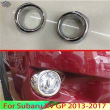 For Subaru XV GP 2013-2017 Car Accessories ABS Chrome Front Fog Light Lamp Cover Trim Molding Bezel Garnish Sticker 2024 - buy cheap