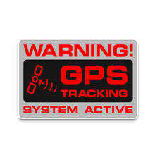 Creative Waterproof Warning GPS Tracking Police System Car Stickers Styling Decals Bumper Window Laptop Vinyl Decal KK12*7cm 2024 - buy cheap