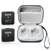 Estuche rígido para Rode Wireless GO, sistema de micrófono inalámbrico, caja de transporte, bolsa, cubierta de almacenamiento portátil, novedad de 2021 2024 - compra barato